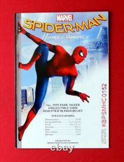 2017 Cook Islands Spider-Man Homecoming Proof 1 Kilo Silver PCGS PR69 FDI, RARE