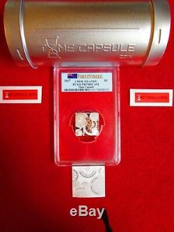 2017 Cook Islands Time Capsule 1 oz. 999 Silver Coin Proof $5 PCGS PF PR70