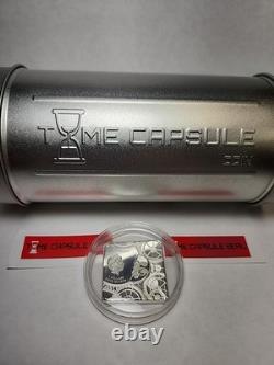 2017 Cook Islands Time Capsule Five Dollar 1 Ounce Silver Coin RTC#87