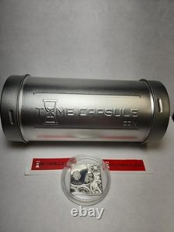 2017 Cook Islands Time Capsule Five Dollar 1 Ounce Silver Coin RTC#87