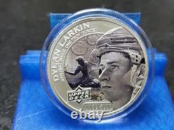 2017 Cook Islands Upper Deck Colorized Dylan Larkin 1 Oz Silver Round 1089