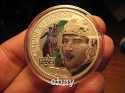 2017 Cook Islands Upper Deck Hockey Patrice Bergeron 1 Troy Oz. 999 Silver Coin