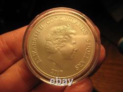 2017 Cook Islands Upper Deck Hockey Patrice Bergeron 1 Troy Oz. 999 Silver Coin