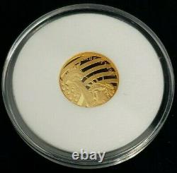 2017 GOLD COOK ISLANDS 1/10th oz (24%) PURE LIBERTY BELL GOLD COIN! Rare