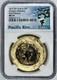 2017 Gilt Cook Islands Chergach Meteorite Silver Gilt Two Dollar $2 NGC MS 70 ER