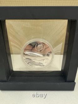 2017 Graf Zeppelin 3oz Silver $20 Proof Coin, Cook Islands, 1 Of 499 Minted