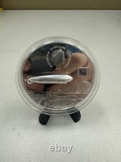 2017 Graf Zeppelin 3oz Silver $20 Proof Coin, Cook Islands, 1 Of 499 Minted
