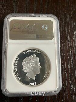 2017 NGC $5 Cook Islands Fantastic Beasts Magical Congress Silver Proof PF70 UC