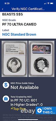 2017 NGC $5 Cook Islands Fantastic Beasts Magical Congress Silver Proof PF70 UC