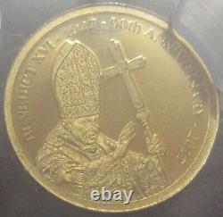 2017 PCGS PR69 POPE BENEDICT XVI Cook Islands $5 Gold Prooflike Coin