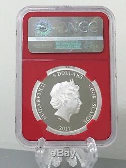 2017 Proof Silver Spiderman Ngc Pf70 Mercanti First Releases Cook Islands 1 Oz