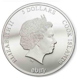 2017 S$5 Cook Islands Wizard Of Oz Dorothy Ruby Slippers Colorized NGC PF70 UC