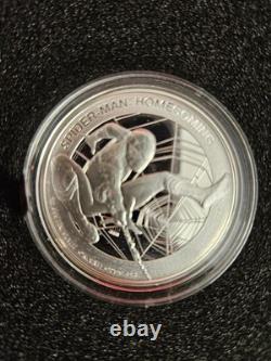 2017 Spider-Man Homecoming Cook Islands 1oz Silver Proof Coin Mercanti