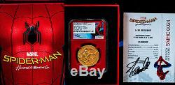 2017 Spiderman Home Coming Coin PR70 1 oz Gold