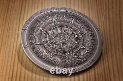 2018 20$ Archeology Symbolism AZTEC CALENDAR STONE MS70 FDOI 3 Oz Silver Coin