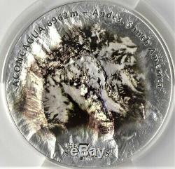 2018 $25 Cook Islands 7 Summits Aconcagua 5oz. 999 Silver Coin PCGS MS70 FD V8