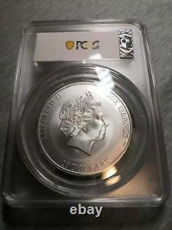 2018 $25 Cook Islands 7 Summits Kilimanjaro 5oz. 999 Silver Coin PCGS MS70 FD