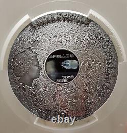 2018 3 Oz Silver 50TH ANNIVERSARY OF APOLLO 8 Antique Finish MS69 FDOI Coin