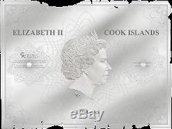 2018 $5 Cook Islands 30gram 999 Silver Legal Tender coin HISTORICAL MAP