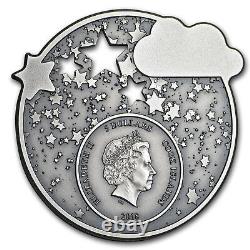 2018 Cook Islands 1 oz Antique Silver Lullaby Dreaming Boy SKU#163470