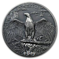 2018 Cook Islands 1 oz Silver High Relief Animals (Bald Eagle) SKU#182181
