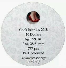 2018 Cook Islands $10 LITTLE SECRETS 2oz Pure. 999 Silver Coin PCGS MS70 FDI