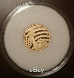 2018 Cook Islands $5.00 1/10 oz. 24 pure Gold Statue Of Liberty Sealed Coin
