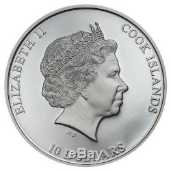 2018 Cook Islands AC/DC Black Ice 2 oz Silver $10 Coin GEM Proof OGP SKU55161