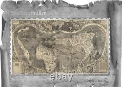 2018 Cook Islands Historical Maps Universalis Cosmographia Foil Silver Note 30g