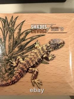 2018 Cook Islands Shades of Nature Sungazer Lizard silver proof PR70 FDOI
