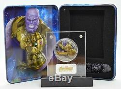 2018 Fiji Marvel Avengers Infinity War Thanos 2 Oz coin
