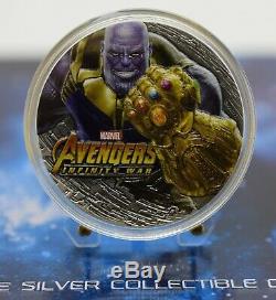 2018 Fiji Marvel Avengers Infinity War Thanos 2 Oz coin