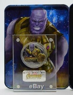 2018 Fiji Marvel Avengers Infinity War Thanos 2 Oz coin