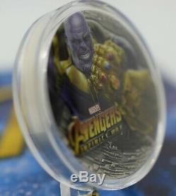 2018 Fiji Marvel Avengers Infinity War Thanos 2 Oz coin