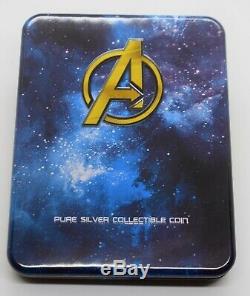 2018 Fiji Marvel Avengers Infinity War Thanos 2 Oz coin