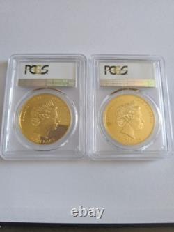 2018 PCGS PR70 DCAM FIRST DAY OF ISSUE! Cook Islands Lizard Gilded Silver Coin