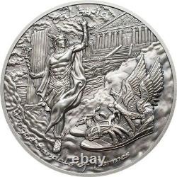 2019 $10 Cook Islands TALARIA Winged Hermes Mythology 2 Oz Silver Coin