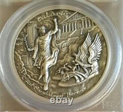 2019 $10 Cook Islands Winged Sandals of Hermes 2oz. 999 Silver HR Coin PCGS MS70