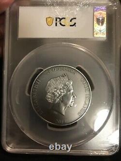 2019 $20 Cook Islands Atlas 3oz Antiqued Silver Coin PCGS MS70 FDI