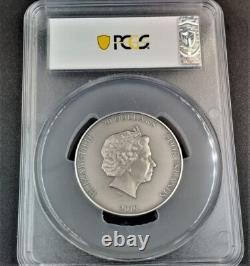 2019 $20 Cook Islands Atlas 3oz Antiqued Silver Coin PCGS MS70 FDI