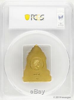 2019 $20 Cook Islands Lord Ganesha 3 oz Gilded Silver Coin PCGS MS70 FDI