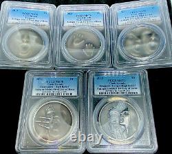 2019-2023 Cook Islands Trapped Untrapped Series 1 Oz Silver Coin MS70 All 5