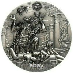 2019 3 Oz Silver $20 Cook Islands ATLAS Titans MS70 First Day Of Issue Coin