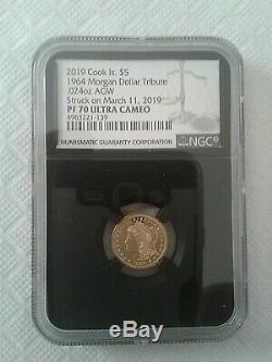 2019 Cook Islands 1/10 OZ Gold Proof Coin. 24 (24%) Not. 999 Gold NGC PF70