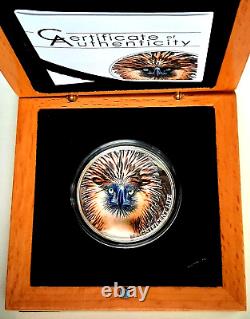 2019 Cook Islands 1 oz Silver Magnificent Life (Philippine Eagle) Box & COA