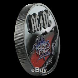 2019 Cook Islands 2 oz Silver AC/DC The Razor's Edge Black Proof SKU#199602