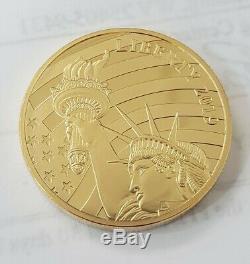 2019 Cook Islands $25 Statue of Liberty 24% Gold 1/2 oz Proof Collector Coin