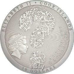 2019 Cook Islands 3 Ounce Samsara Wheel of Life High Relief Silver Coin
