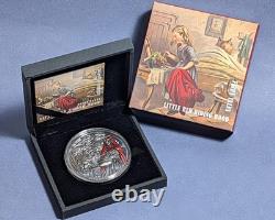 2019 Cook Islands 3 Ounce Silver $20 Fairytales Little Red Riding Hood OGP ST
