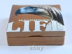 2019 Cook Islands $5 1 oz. SILVER Proof Coin Magnificent Life Philippine Eagle